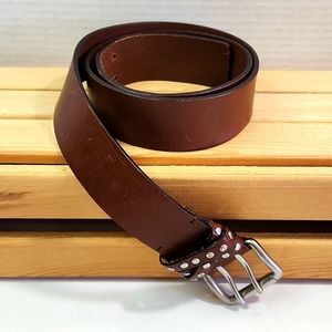 BANANA REPUBLIC Unisex Brown Tumbled Leather Belt (M)